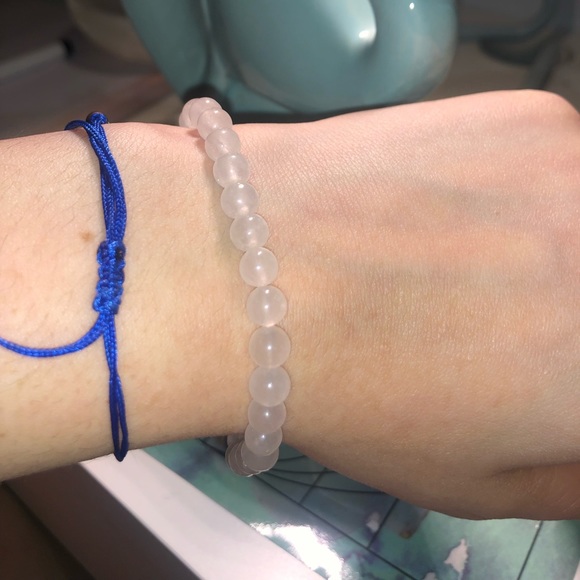 Natural rose quartz healing bracelet - Picture 4 of 5